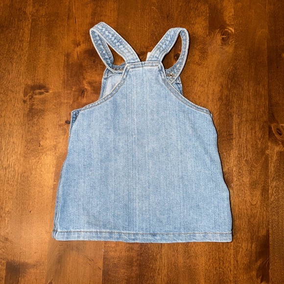 H&M Kids Denim Overall Dress with Smiley Patches - Smiley World - Picture 3 of 3
